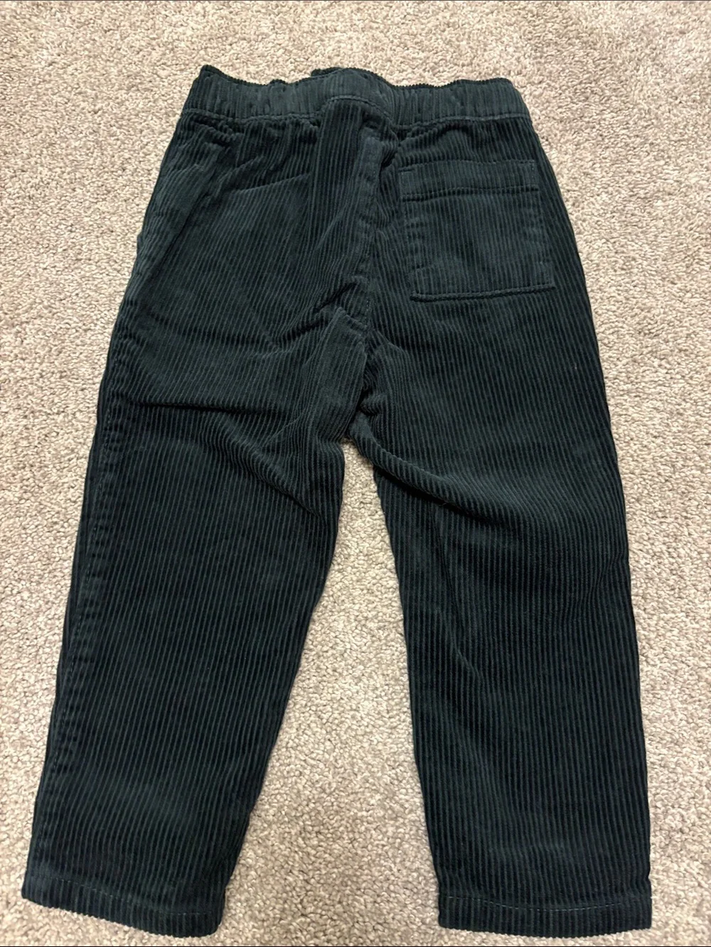 Old Navy toddler boy Corduroy Drawstring Pants dark green 2T